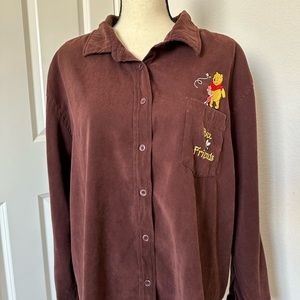 Disney Winnie the Pooh Long Sleeve Button Up